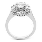 Engagement Ring in 18k Gold with Diamonds