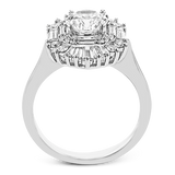 Engagement Ring in 18k Gold with Diamonds