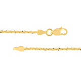1.45mm Sparkle Chain with Lobster Lock