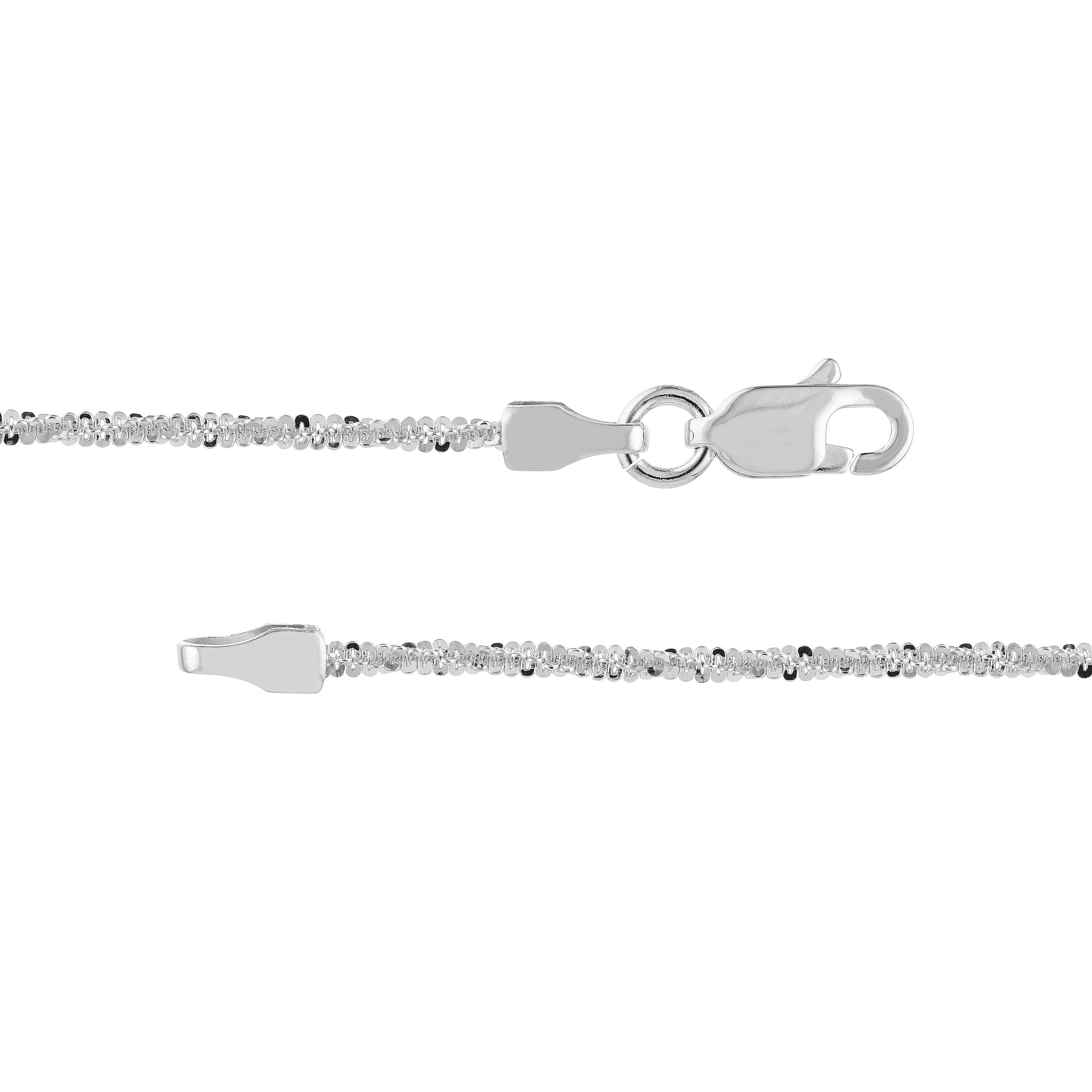 1.45mm Sparkle Chain with Lobster Lock
