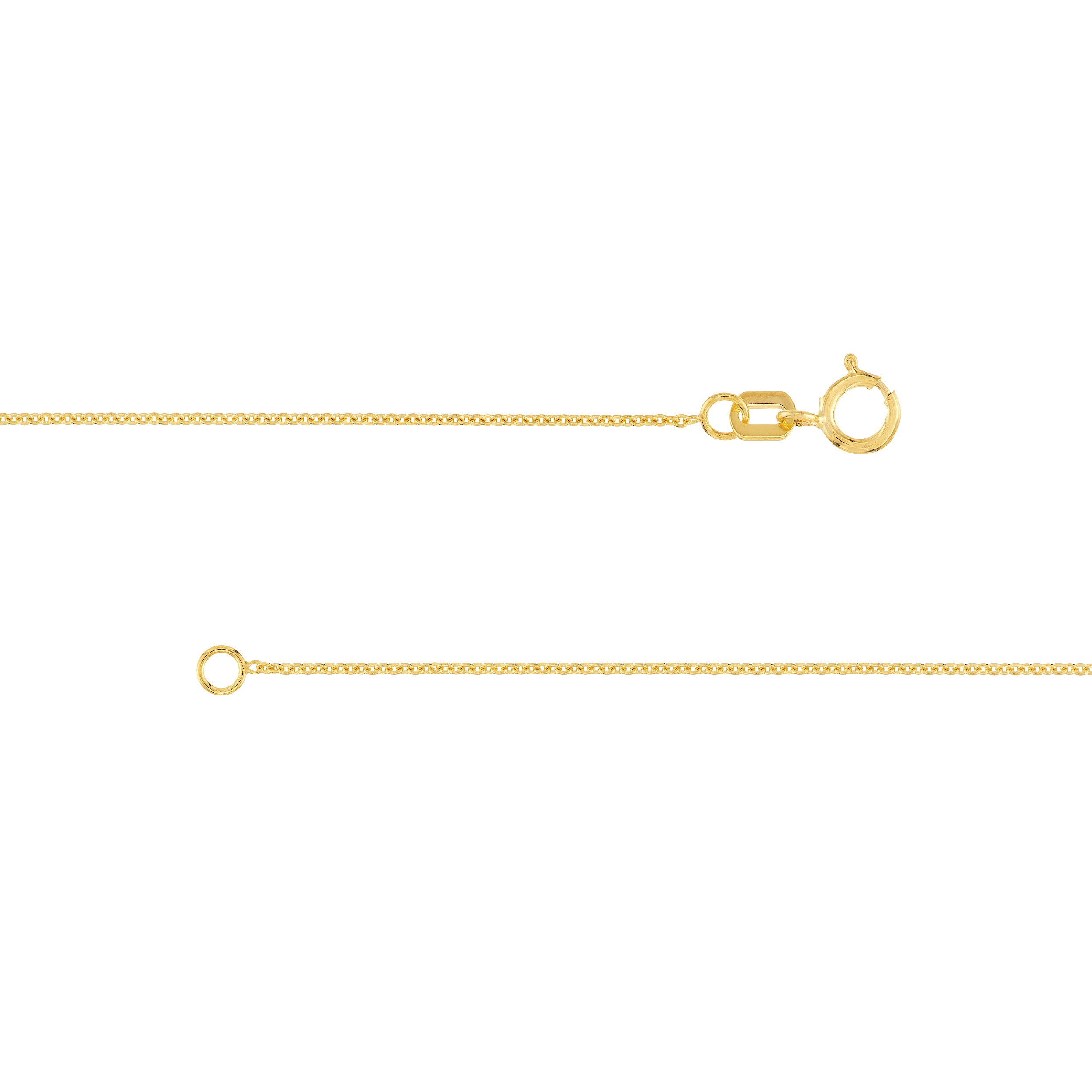 0.9mm Cable Chain with Spring Ring