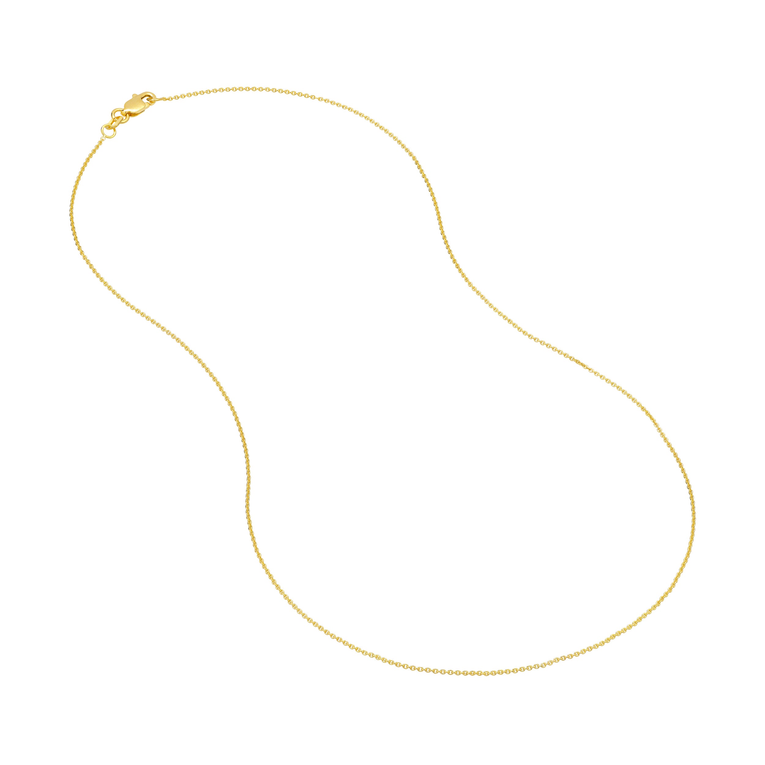 0.9mm Cable Chain with Lobster Lock
