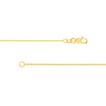 0.9mm Cable Chain with Lobster Lock