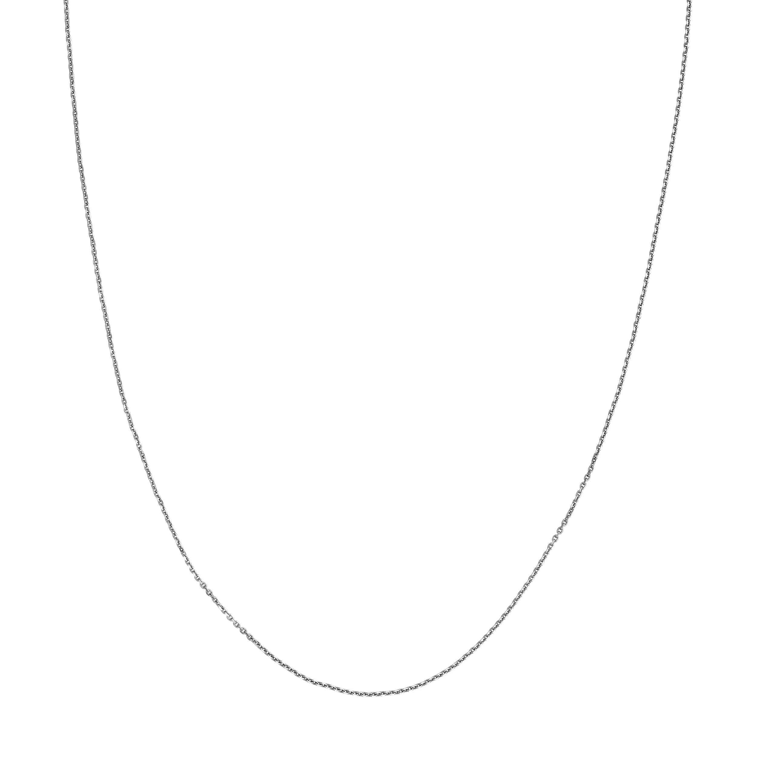 Sterling Silver 0.95mm D/C Cable Chain with Lobster Lock