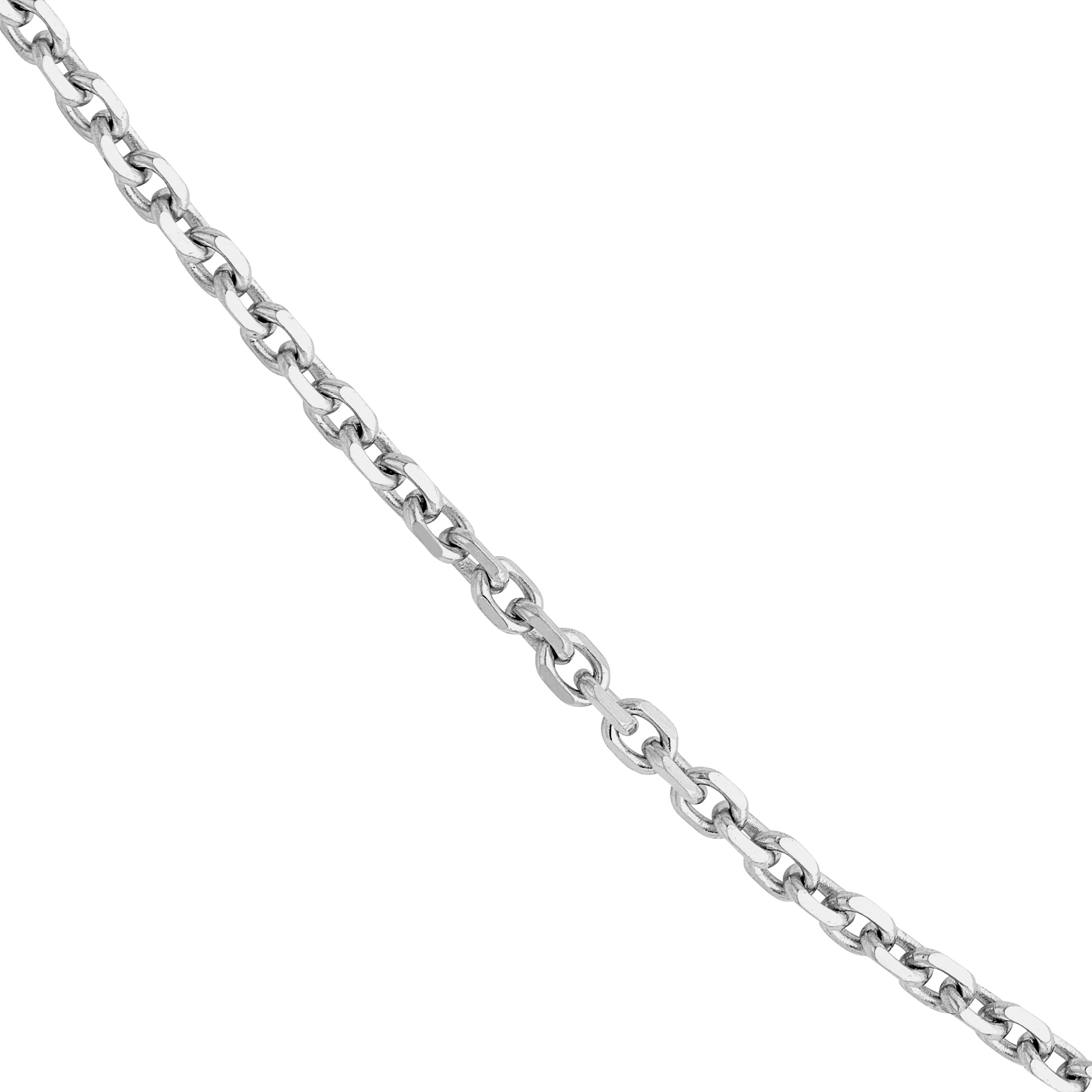 Sterling Silver 0.95mm D/C Cable Chain with Lobster Lock