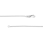 Sterling Silver 0.95mm D/C Cable Chain with Lobster Lock