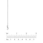 Sterling Silver 0.95mm D/C Cable Chain with Lobster Lock