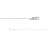 Sterling Silver 0.95mm D/C Cable Chain with Lobster Lock