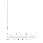Sterling Silver 0.95mm D/C Cable Chain with Lobster Lock