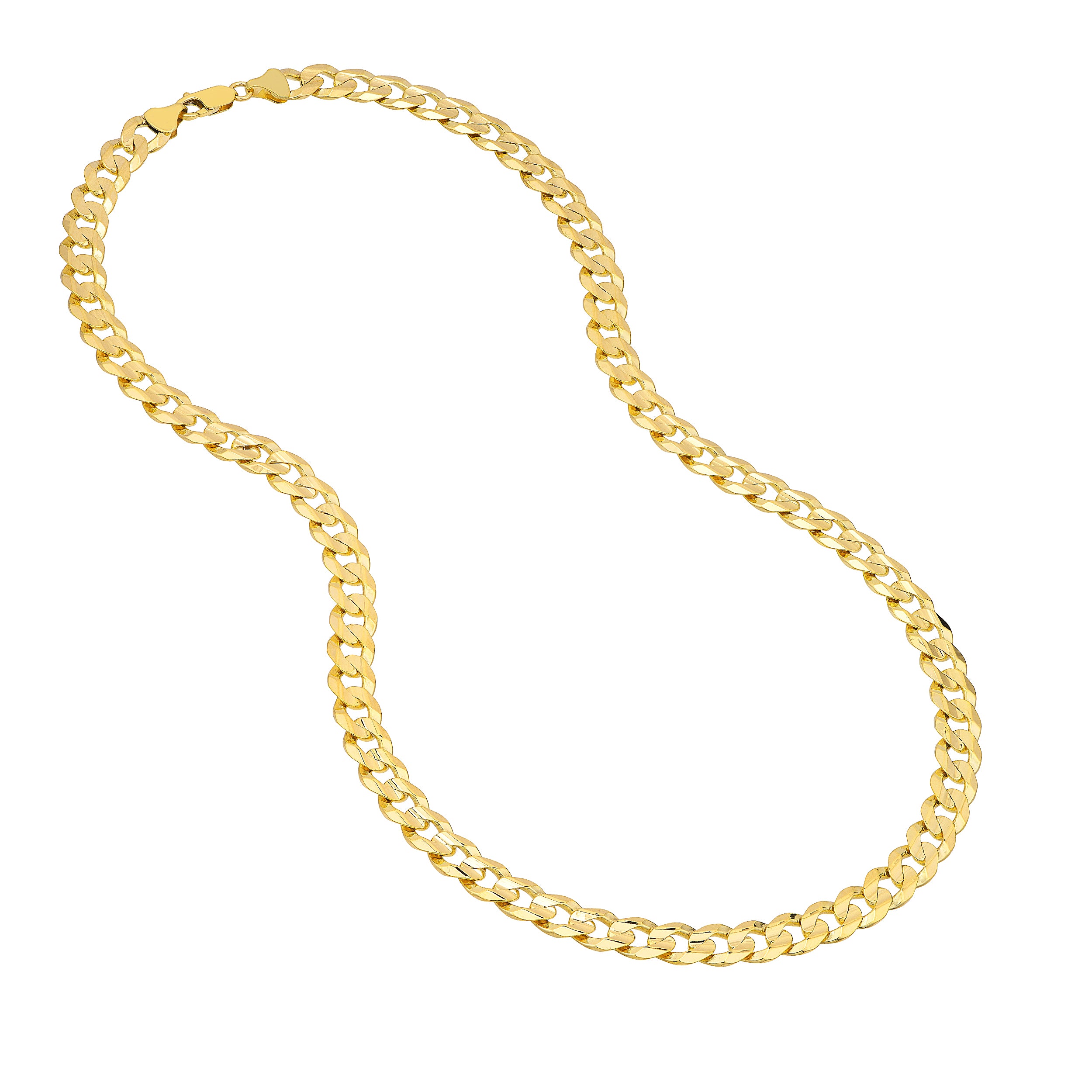 8.7mm Cuban Curb Chain with Lobster Lock