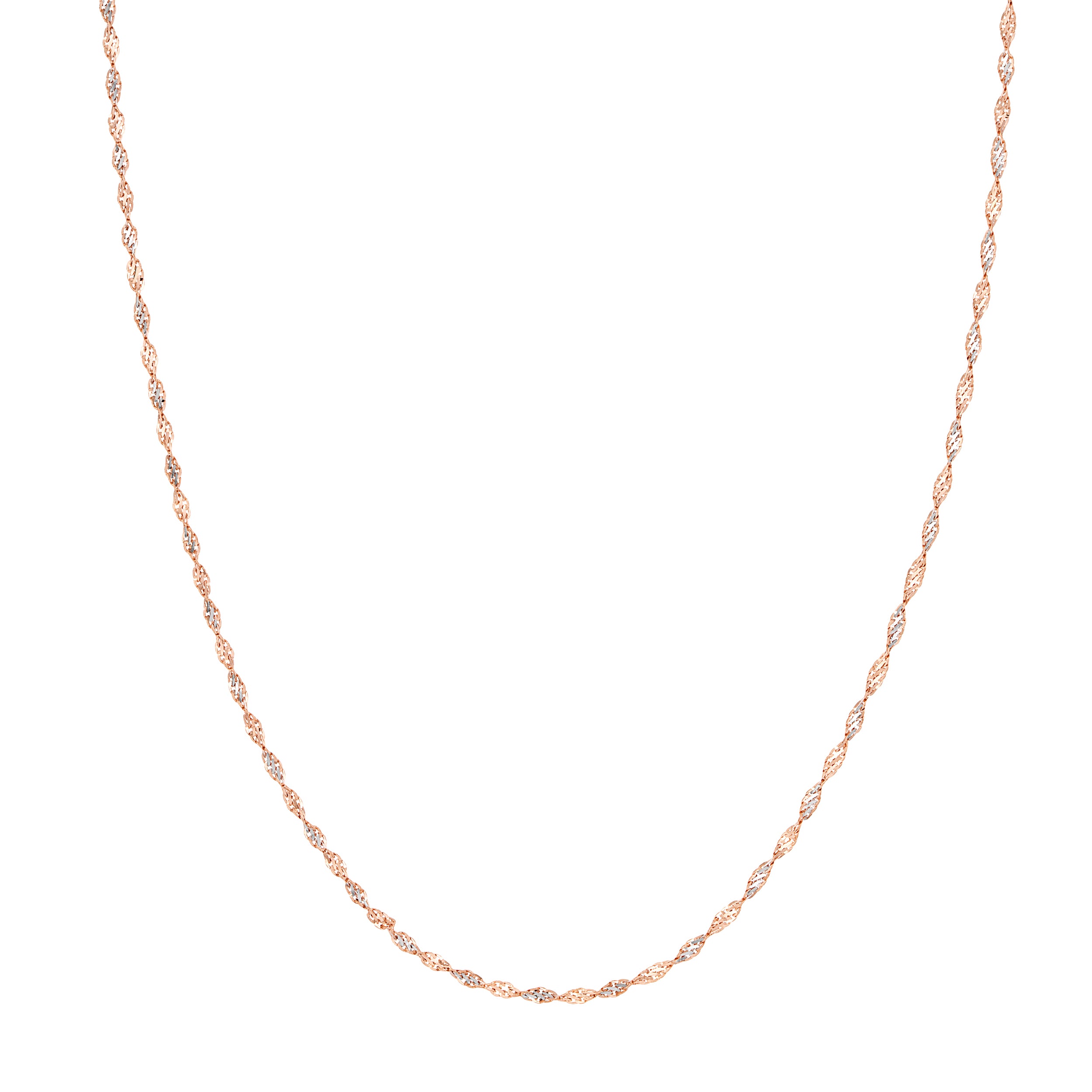 2.10mm Rose/White Dorica Chain