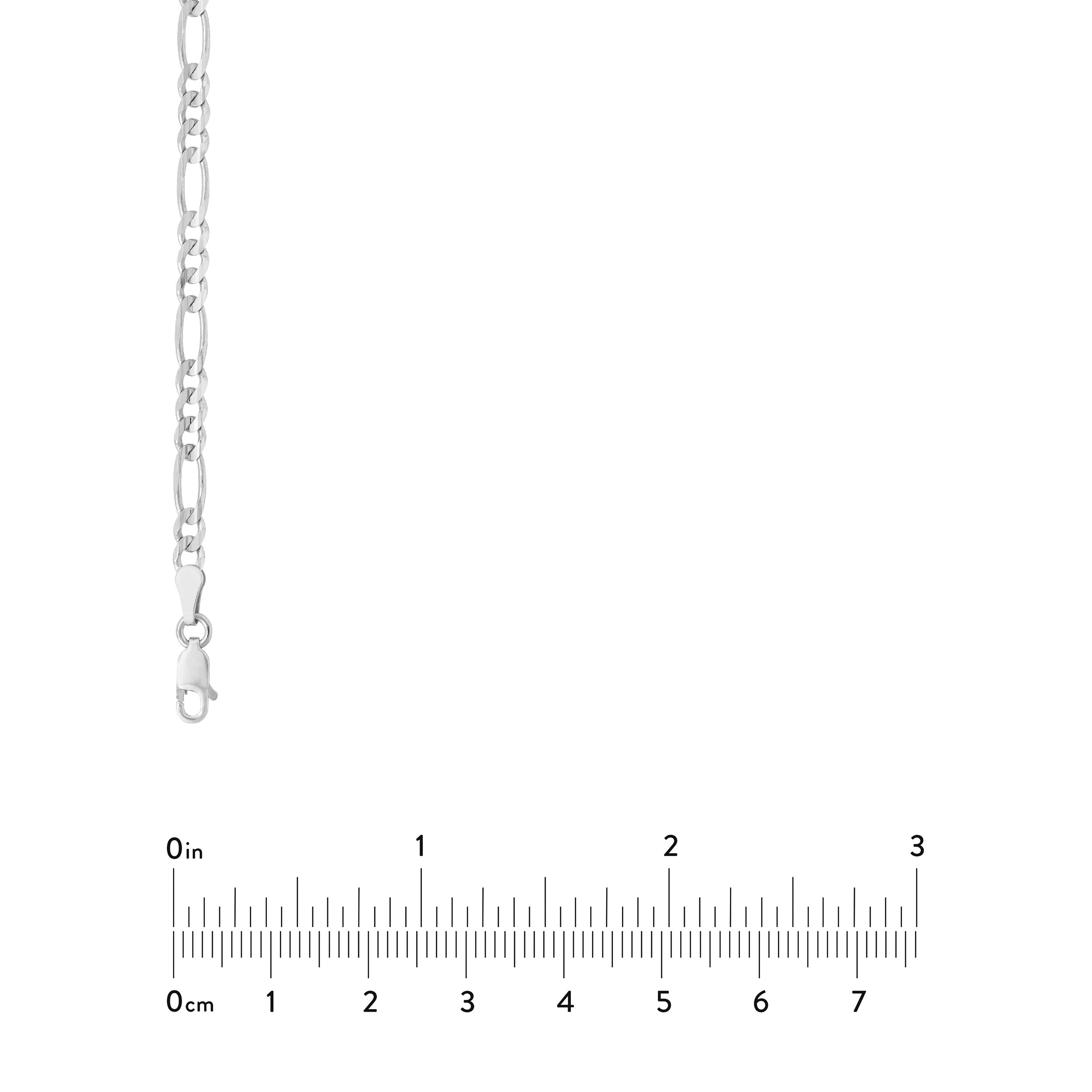 3.9mm Figaro Chain with Lobster Lock