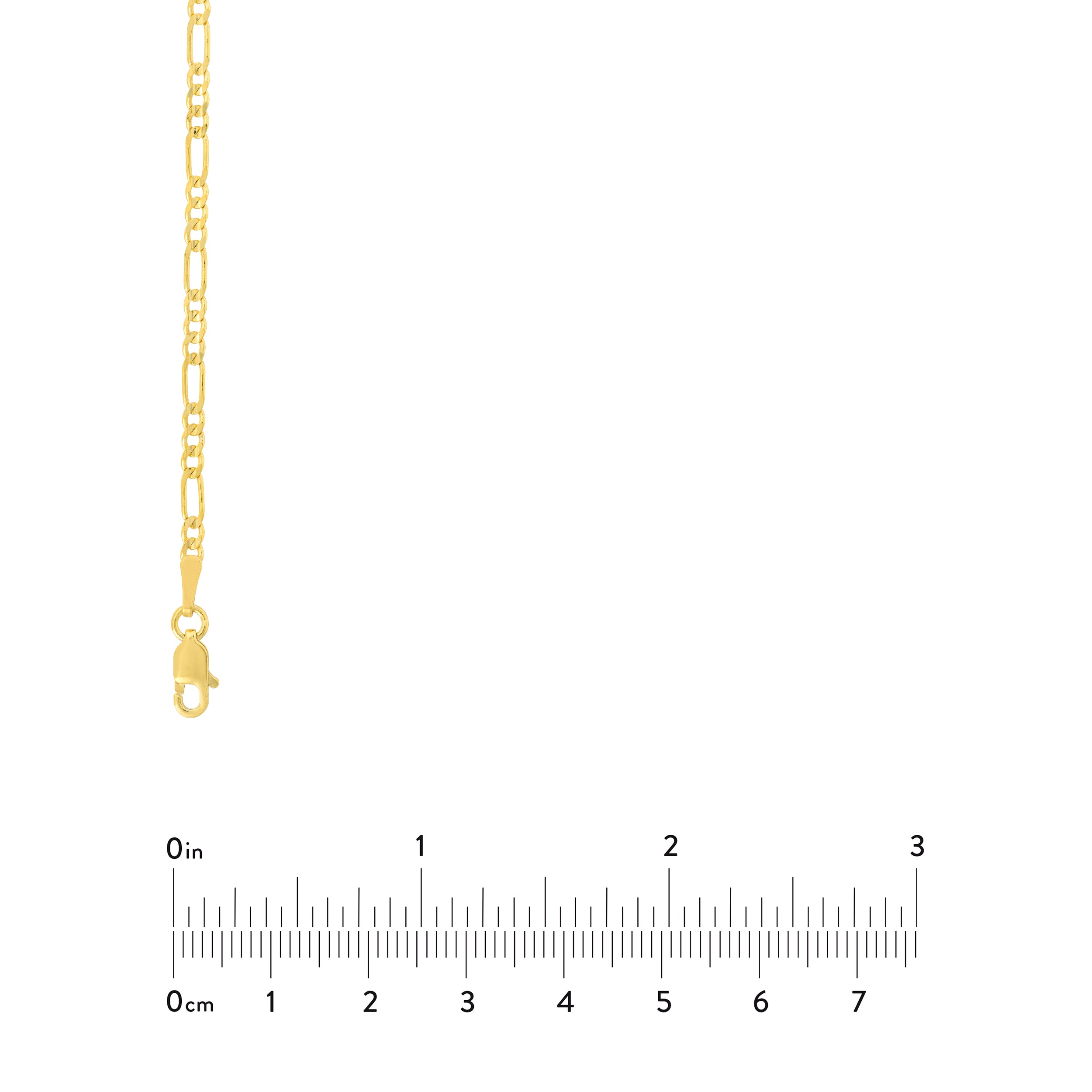 2.35mm Concave Figaro Chain