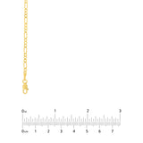 2.35mm Concave Figaro Chain