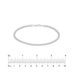 4.20mm Curb 120 with Lobster Lock Bracelet