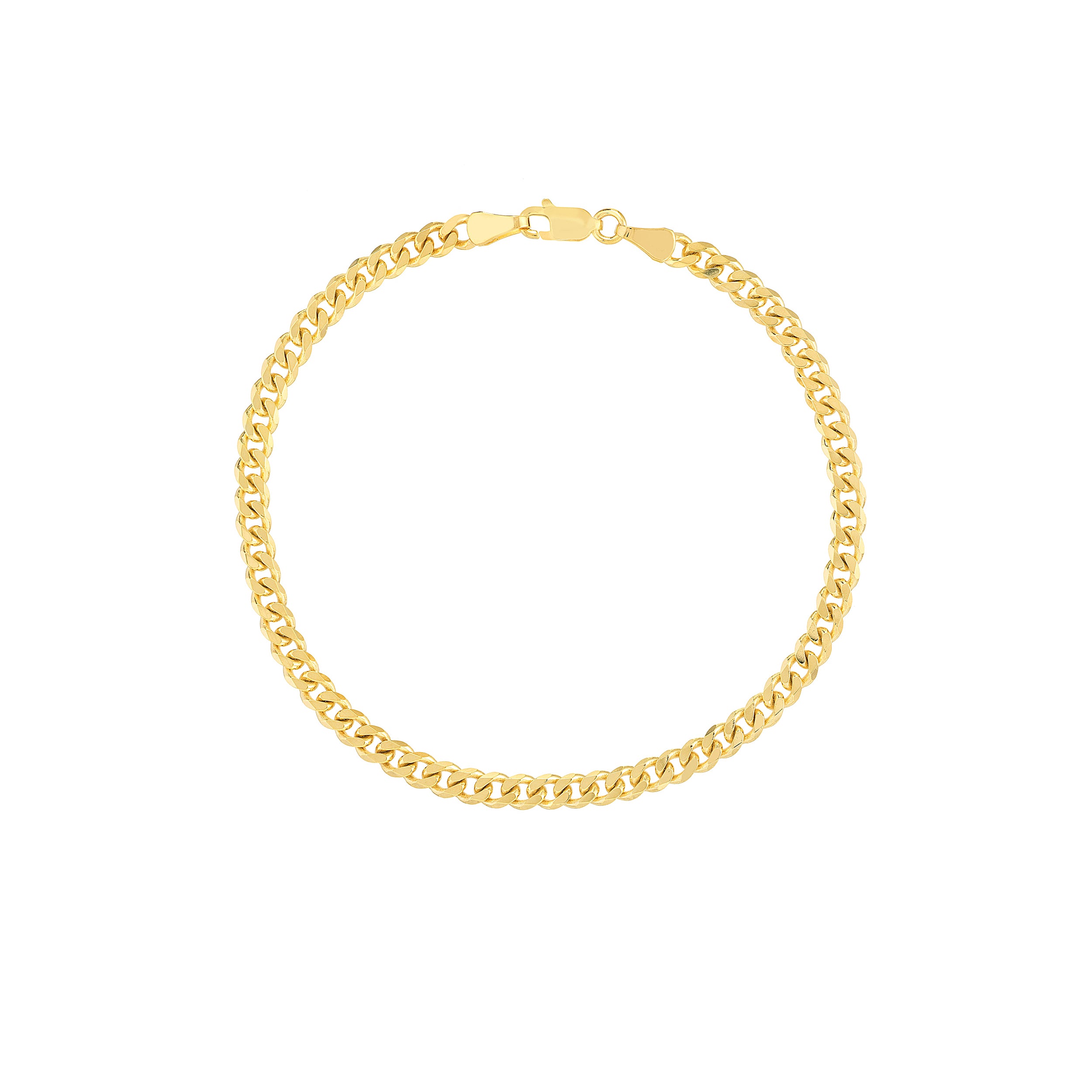 4.20mm Curb 120 with Lobster Lock Bracelet