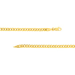 4.20mm Curb 120 with Lobster Lock Bracelet