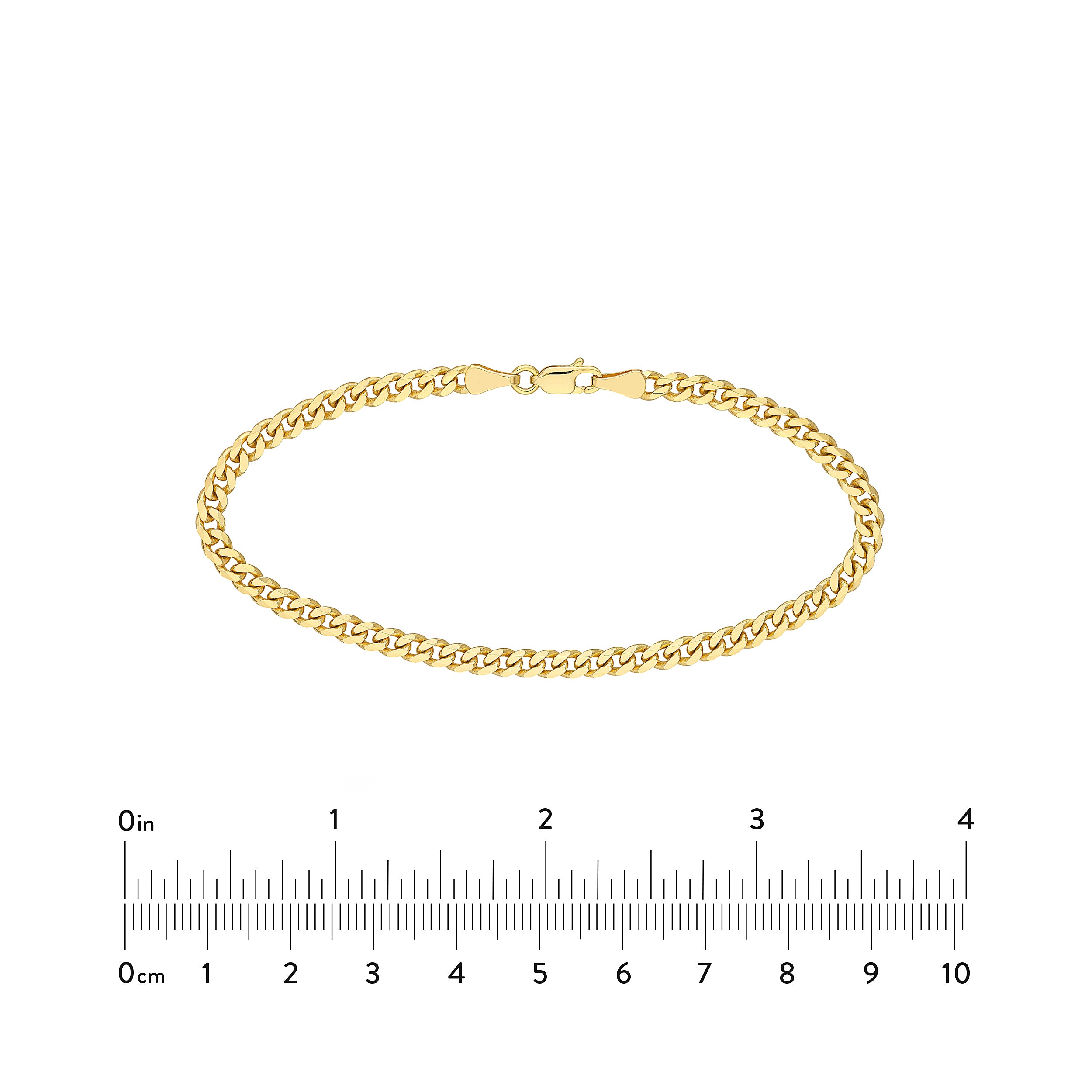 4.20mm Curb 120 with Lobster Lock Bracelet