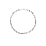 4.20mm Curb 120 with Lobster Lock Bracelet