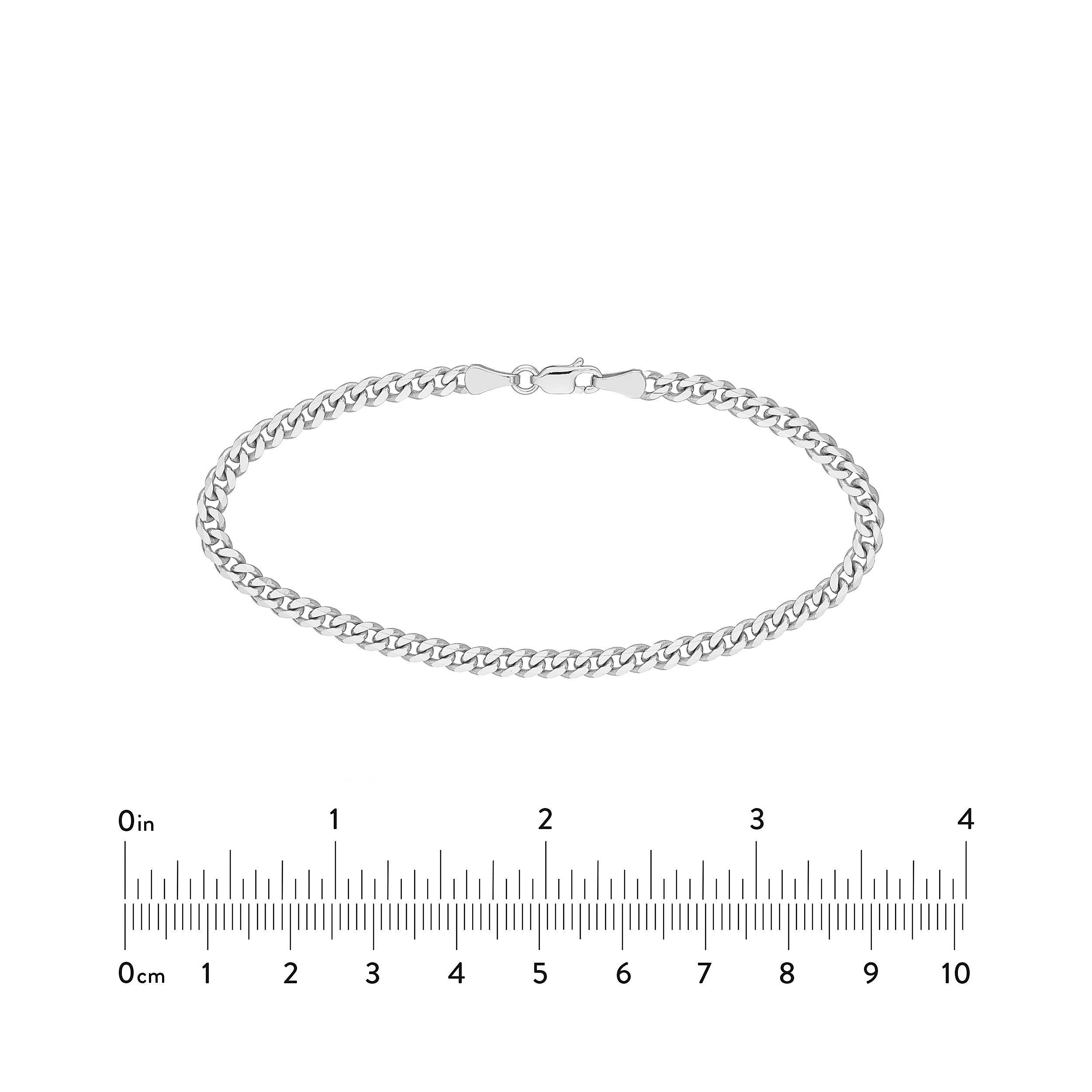 4.20mm Curb 120 with Lobster Lock Bracelet
