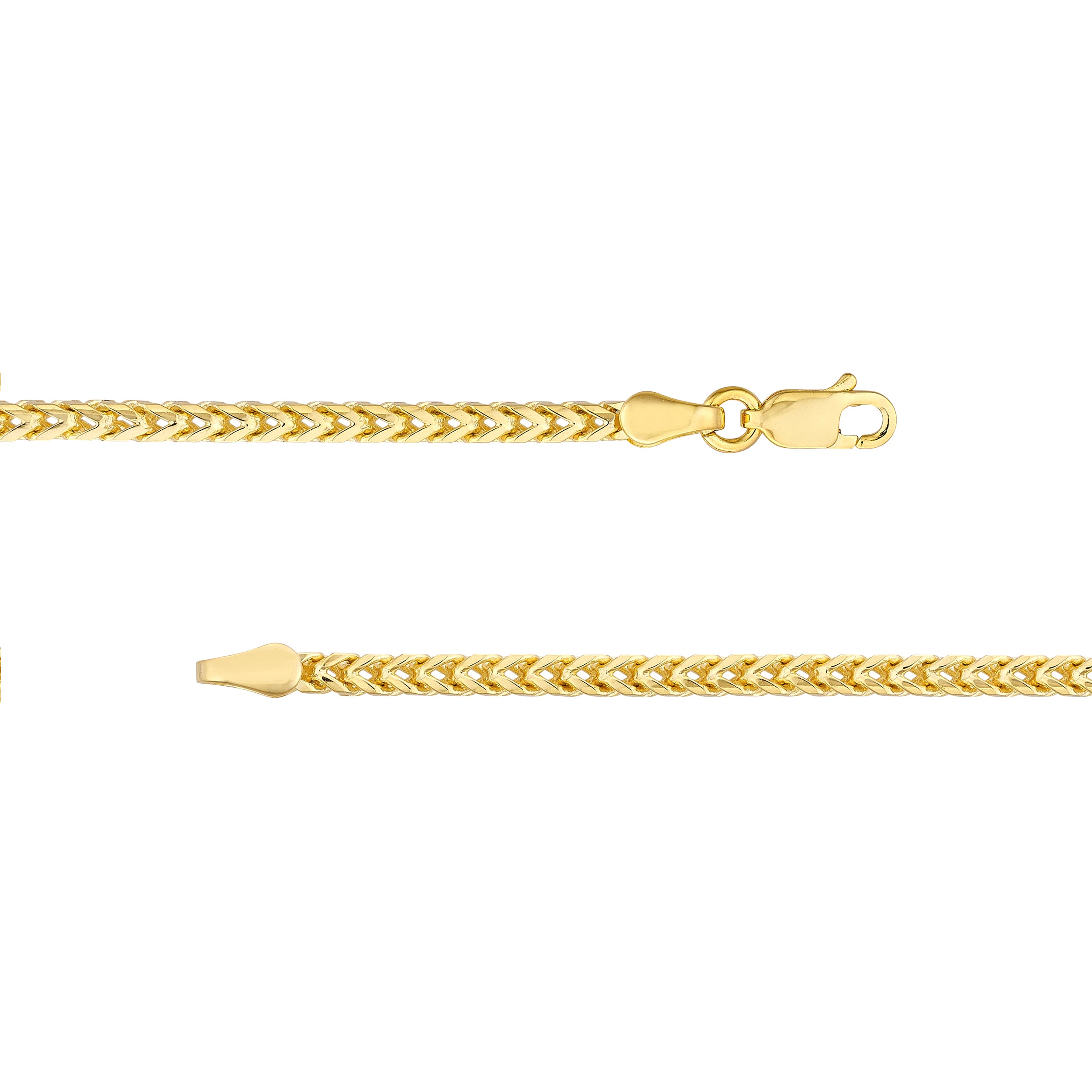 2.5mm Franco Chain with Lobster Lock