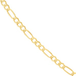 3.9mm Light Concave Figaro Chain with Lobster Lock