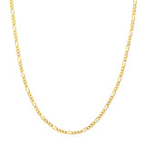 2.85mm Light Concave Figaro Chain with Lobster Lock