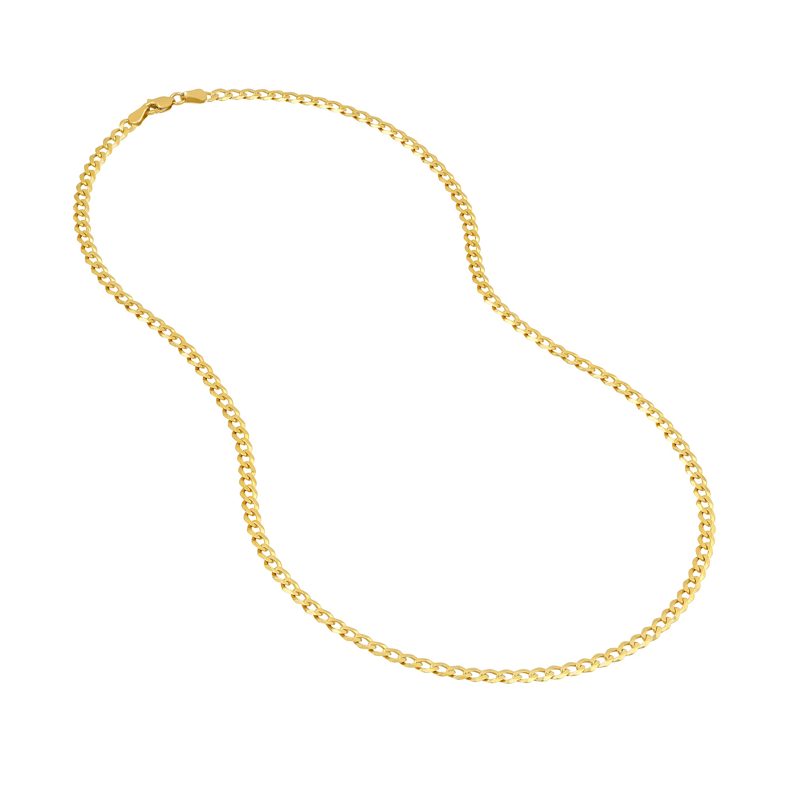 3.90mm Light Open Curb Chain with Lobster Lock
