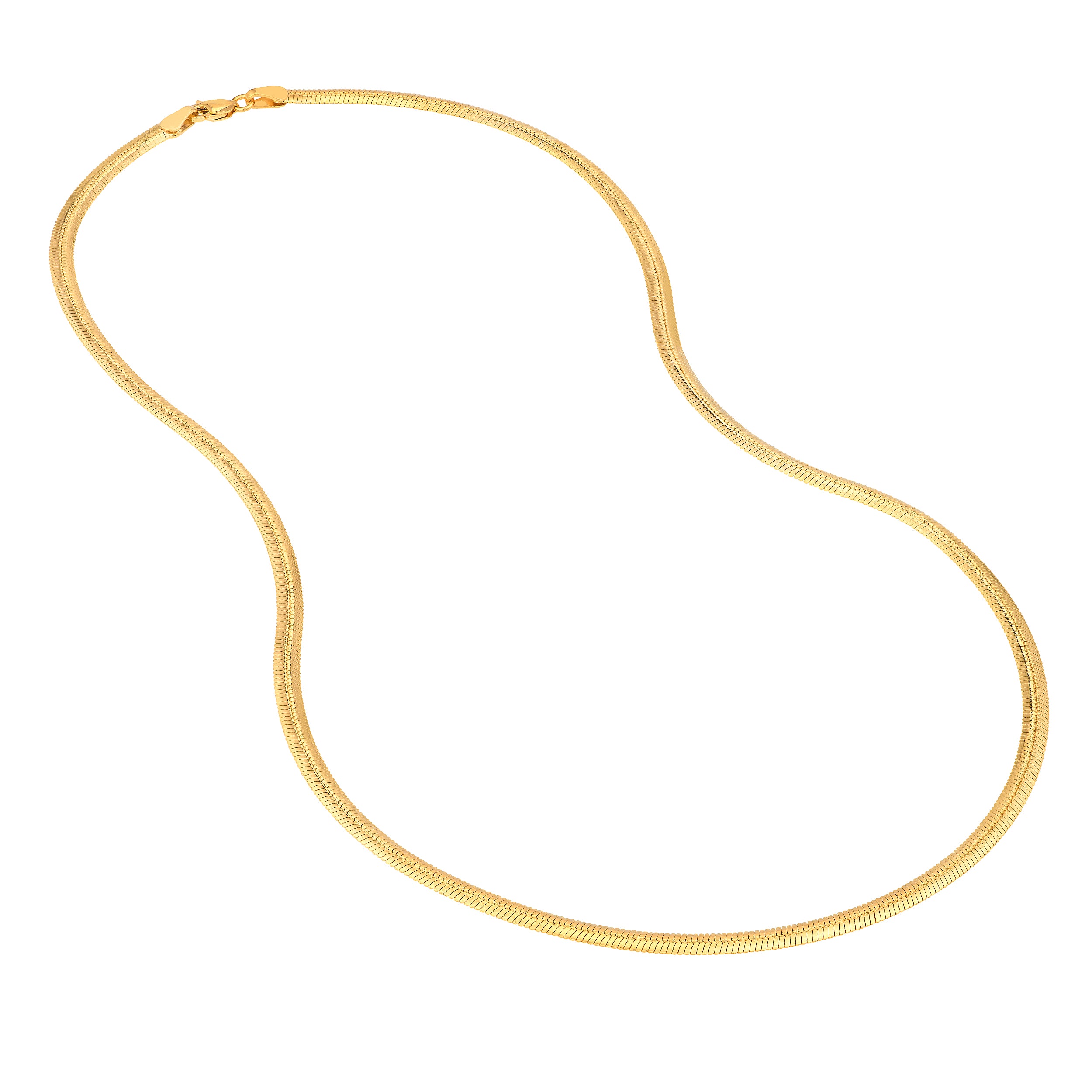 3.20mm Oval Snake Chain with Lobster Lock