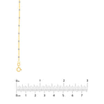 1.80mm Two-Tone Saturn Bead Chain with Spring Ring