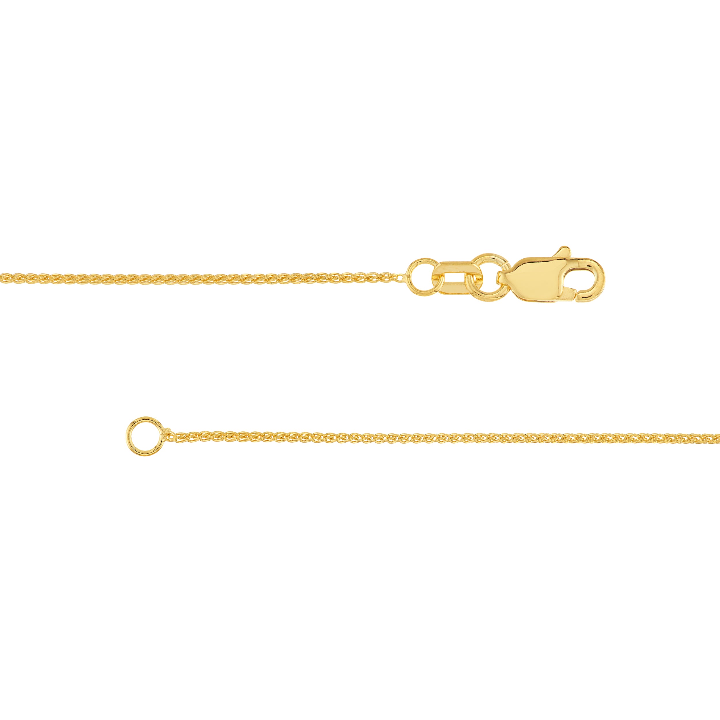 0.85mm Wheat Chain with Lobster Lock