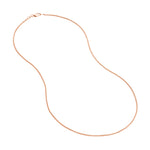 1.25mm Wheat Chain with Lobster Lock