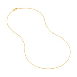0.85mm D/C Round Wheat Chain with Lobster Lock