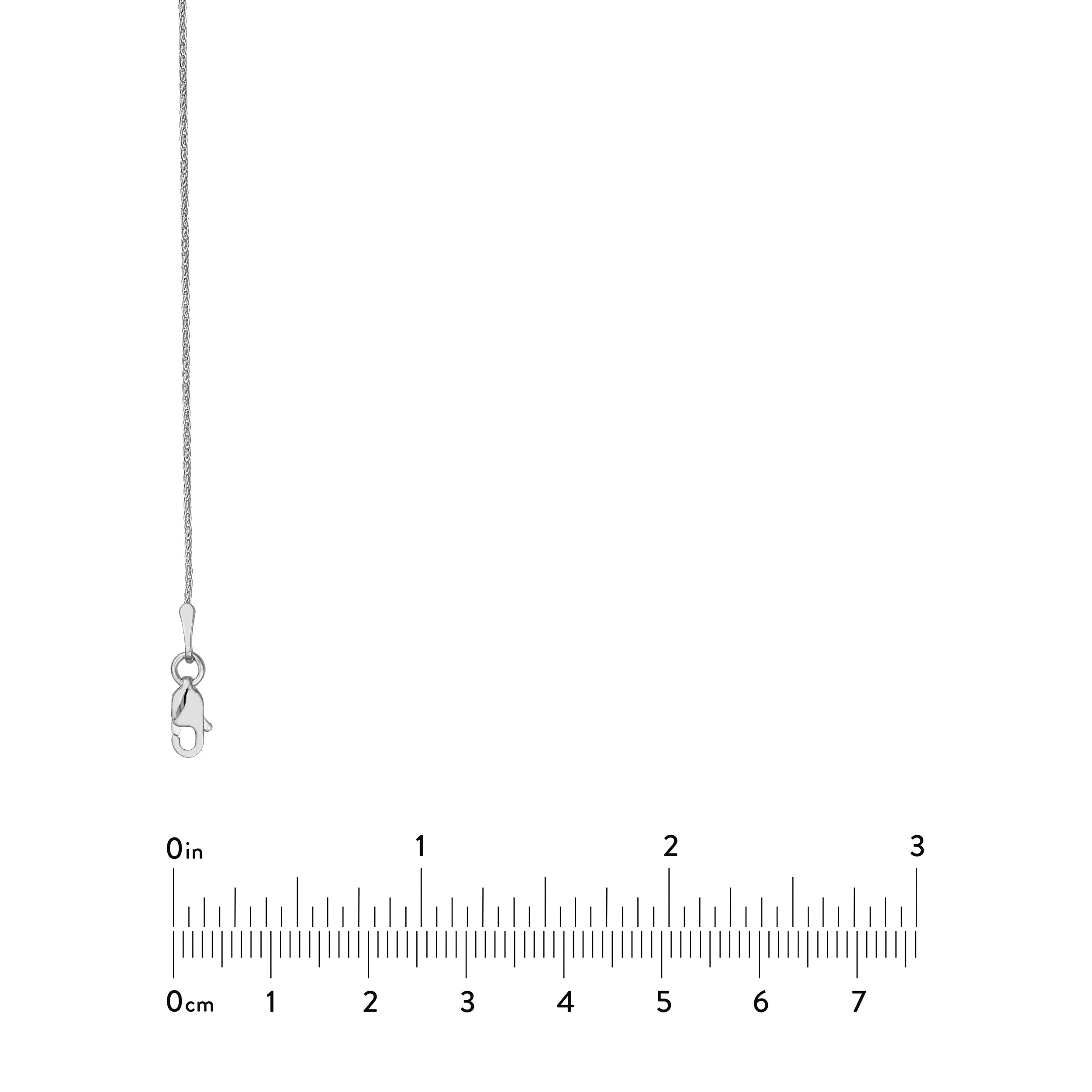 0.85mm D/C Round Wheat Chain with Lobster Lock