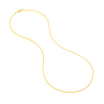 1.25mm D/C Square Wheat Chain with Lobster Lock