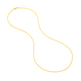 1.25mm D/C Square Wheat Chain with Lobster Lock