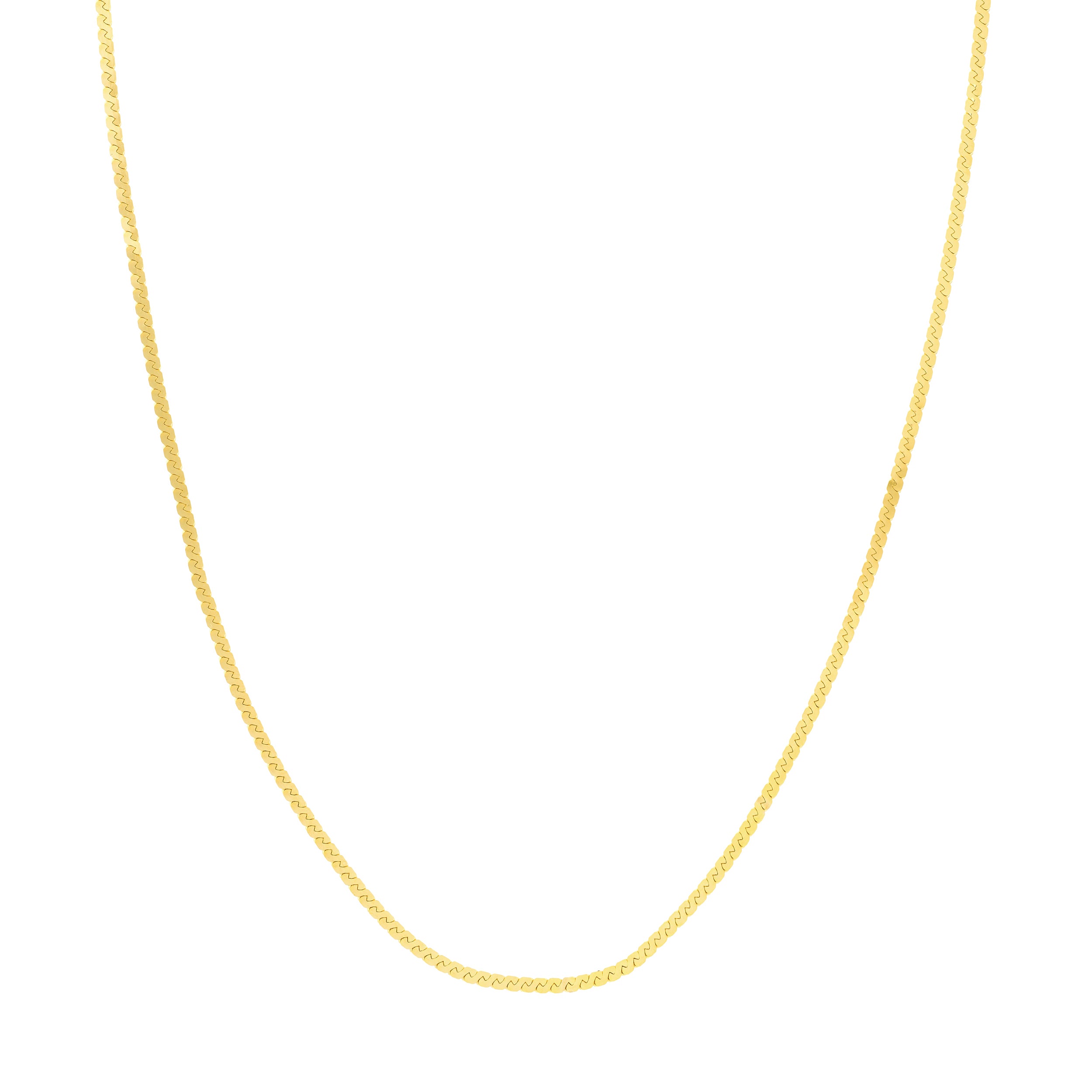 2.0mm Serpentine Chain with Lobster Lock