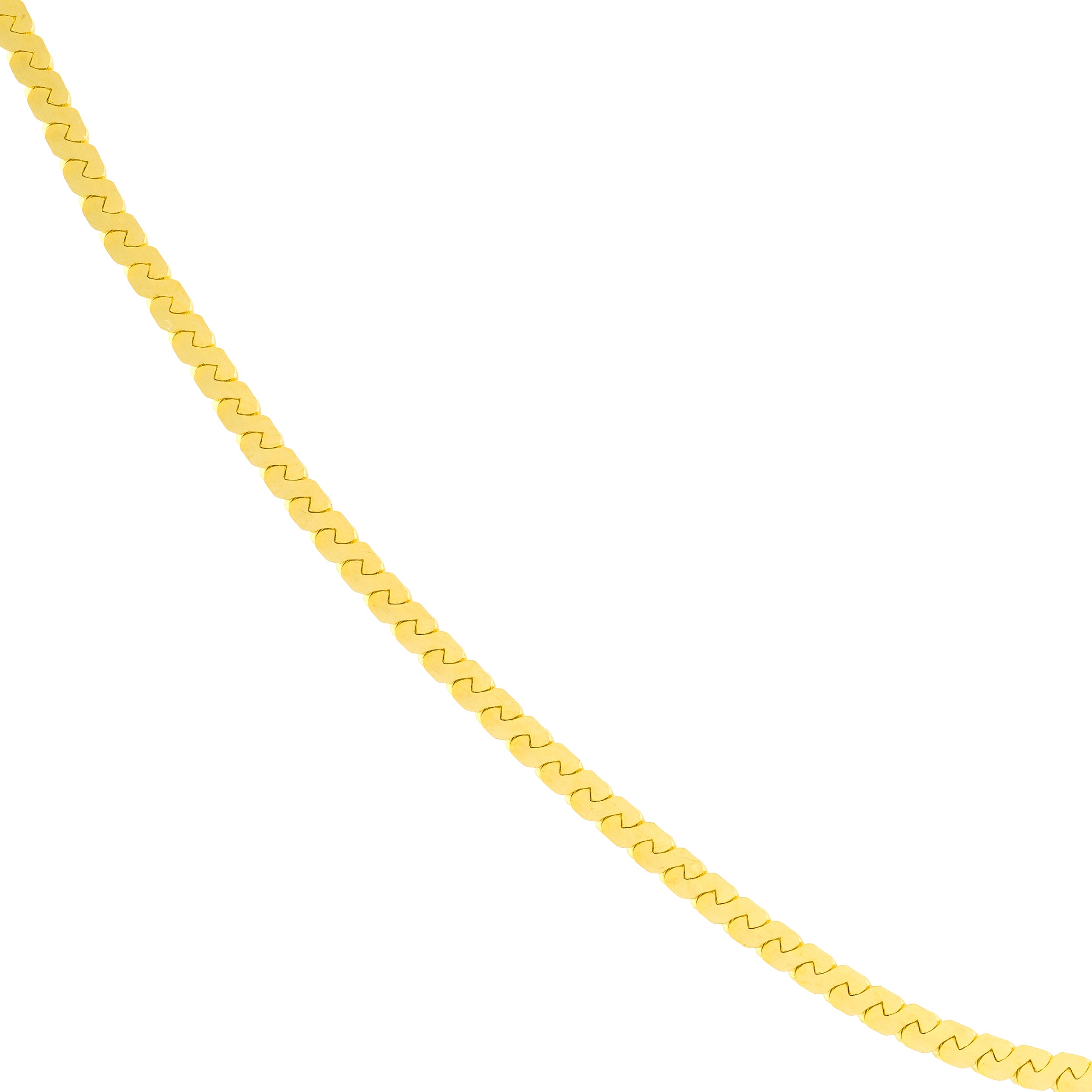 2.0mm Serpentine Chain with Lobster Lock