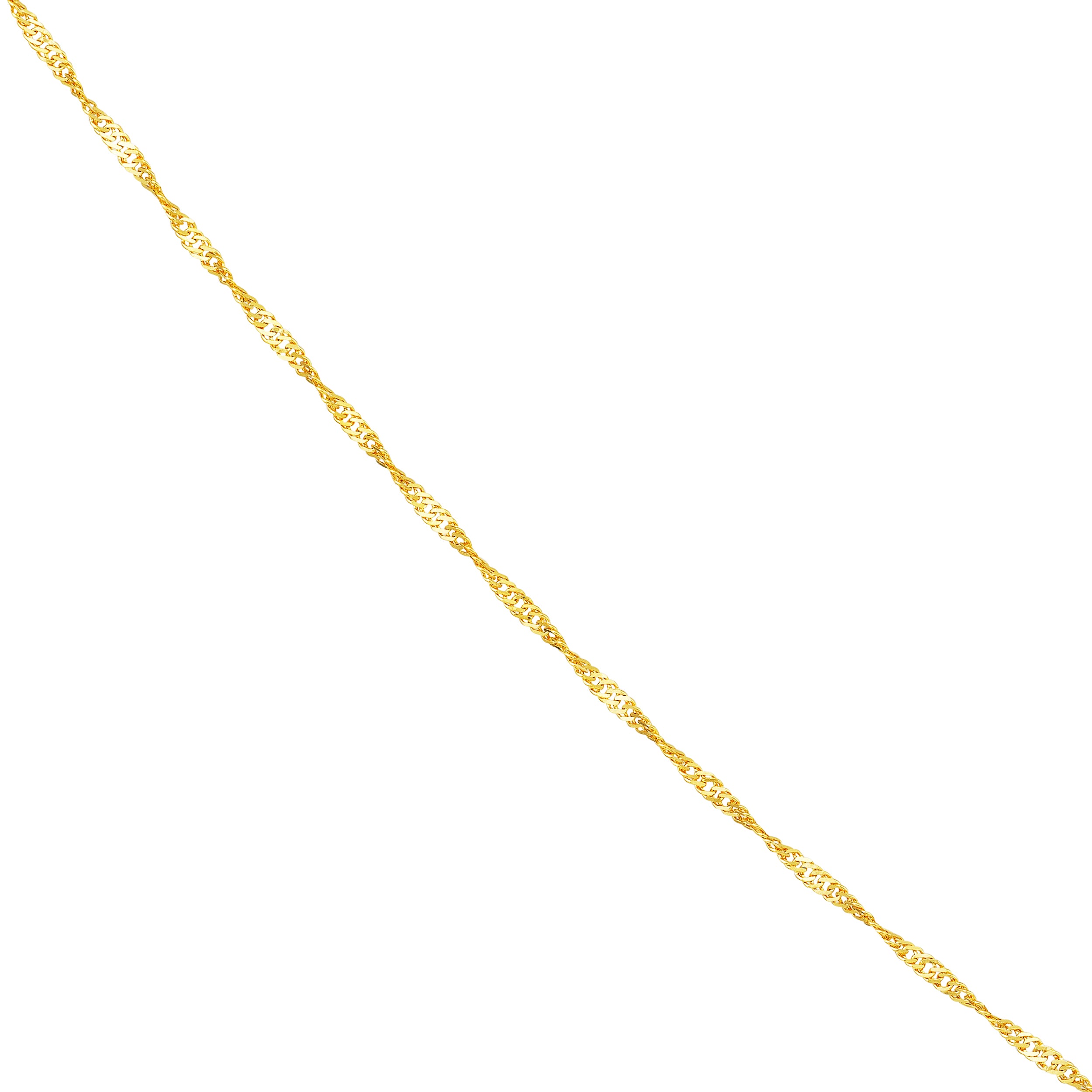 1mm Singapore Chain with Spring Ring