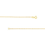 1mm Singapore Chain with Spring Ring