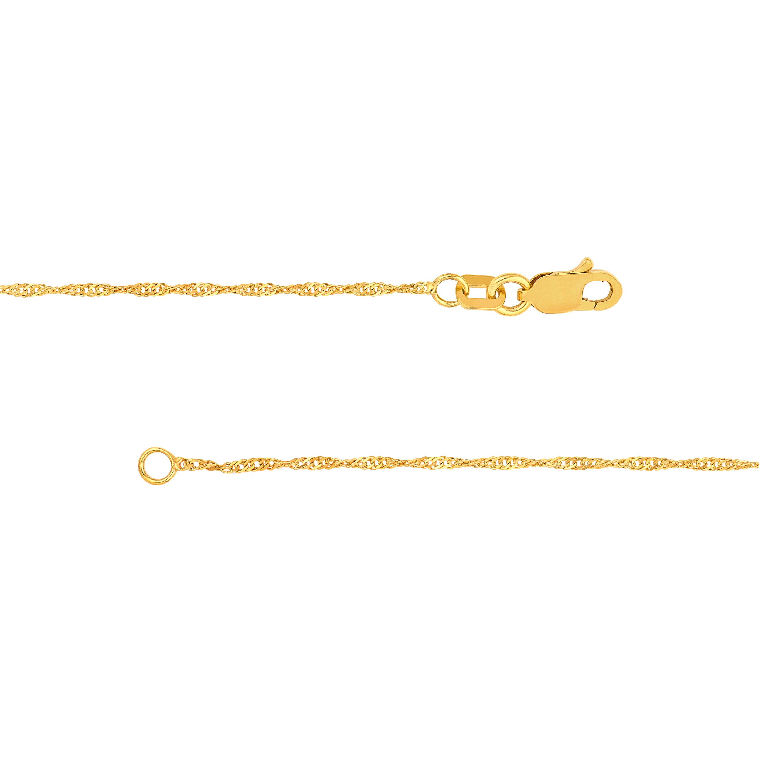 1.15mm Singapore Chain with Lobster Lock