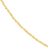 0.8mm Sparkle Singapore Chain with Spring Ring