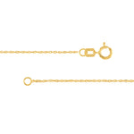 0.8mm Sparkle Singapore Chain with Spring Ring