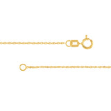 0.8mm Sparkle Singapore Chain with Spring Ring