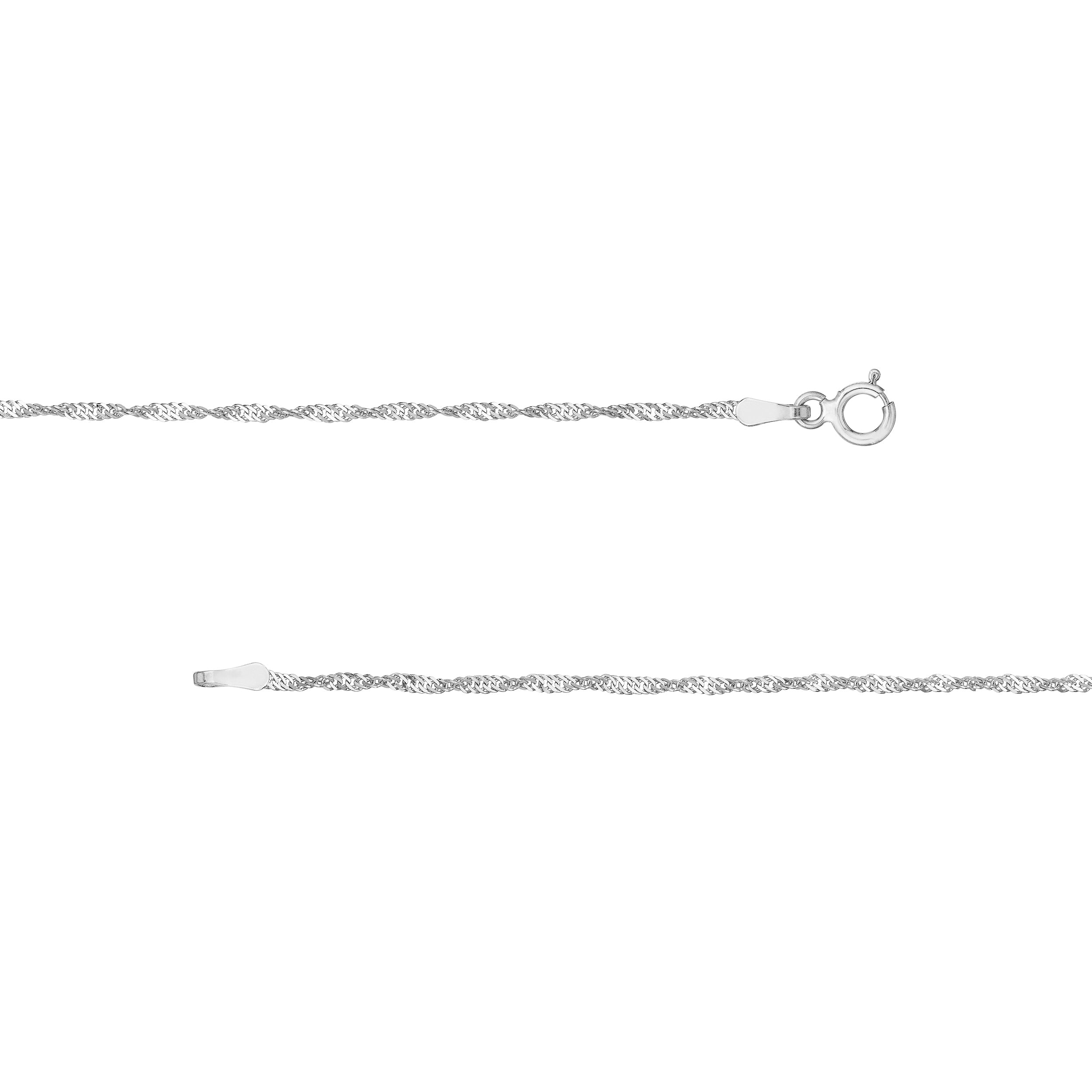 1.4mm Singapore Chain with Spring Ring