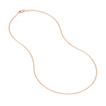 1.25mm D/C Cable Chain with Lobster Lock