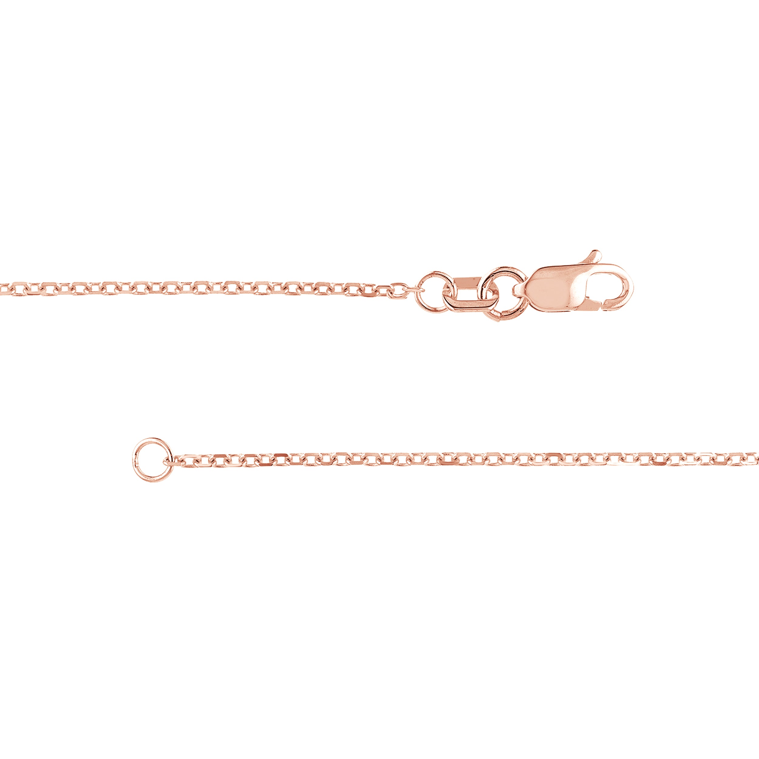 1.25mm D/C Cable Chain with Lobster Lock