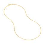1.25mm D/C Cable Chain with Lobster Lock