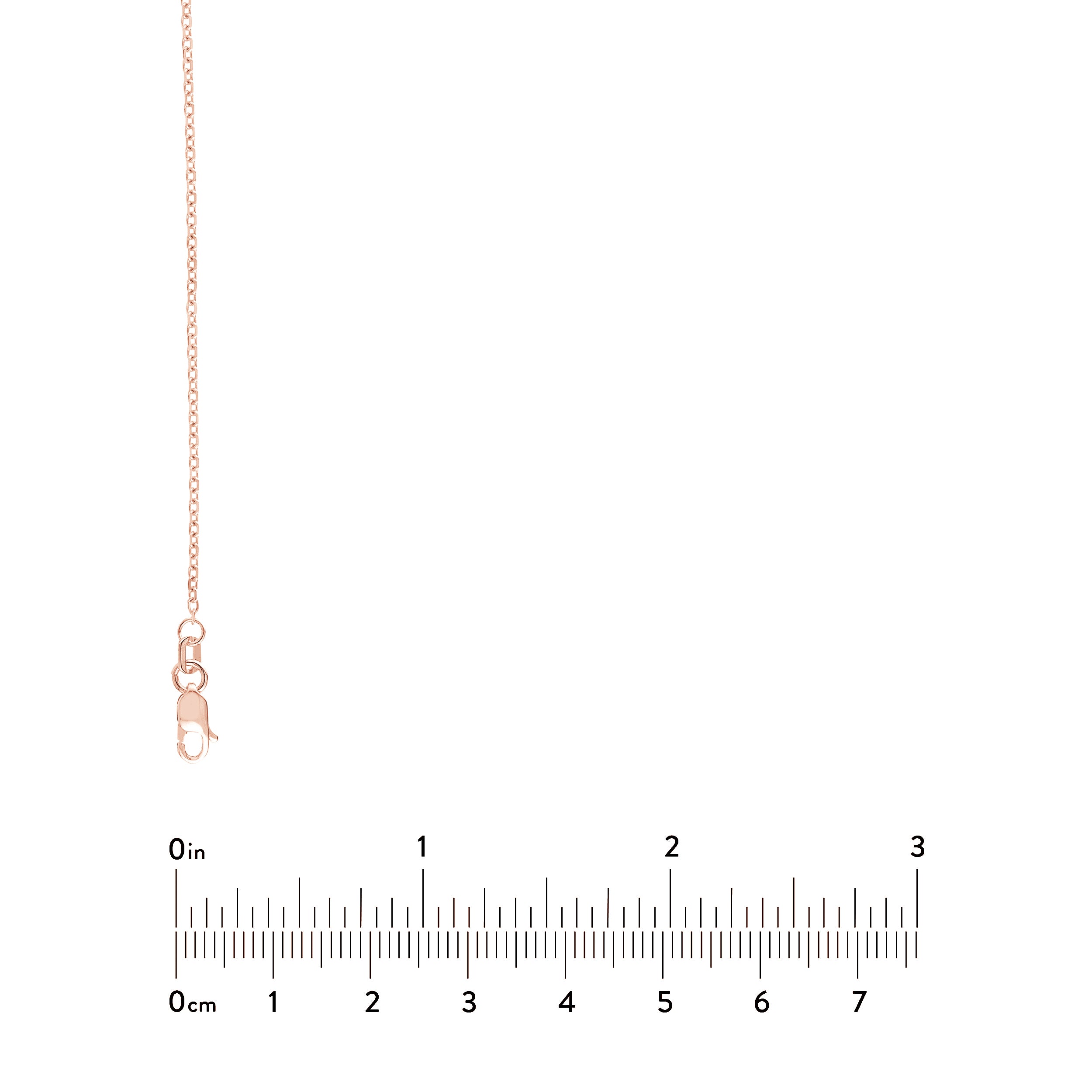 1.25mm D/C Cable Chain with Lobster Lock