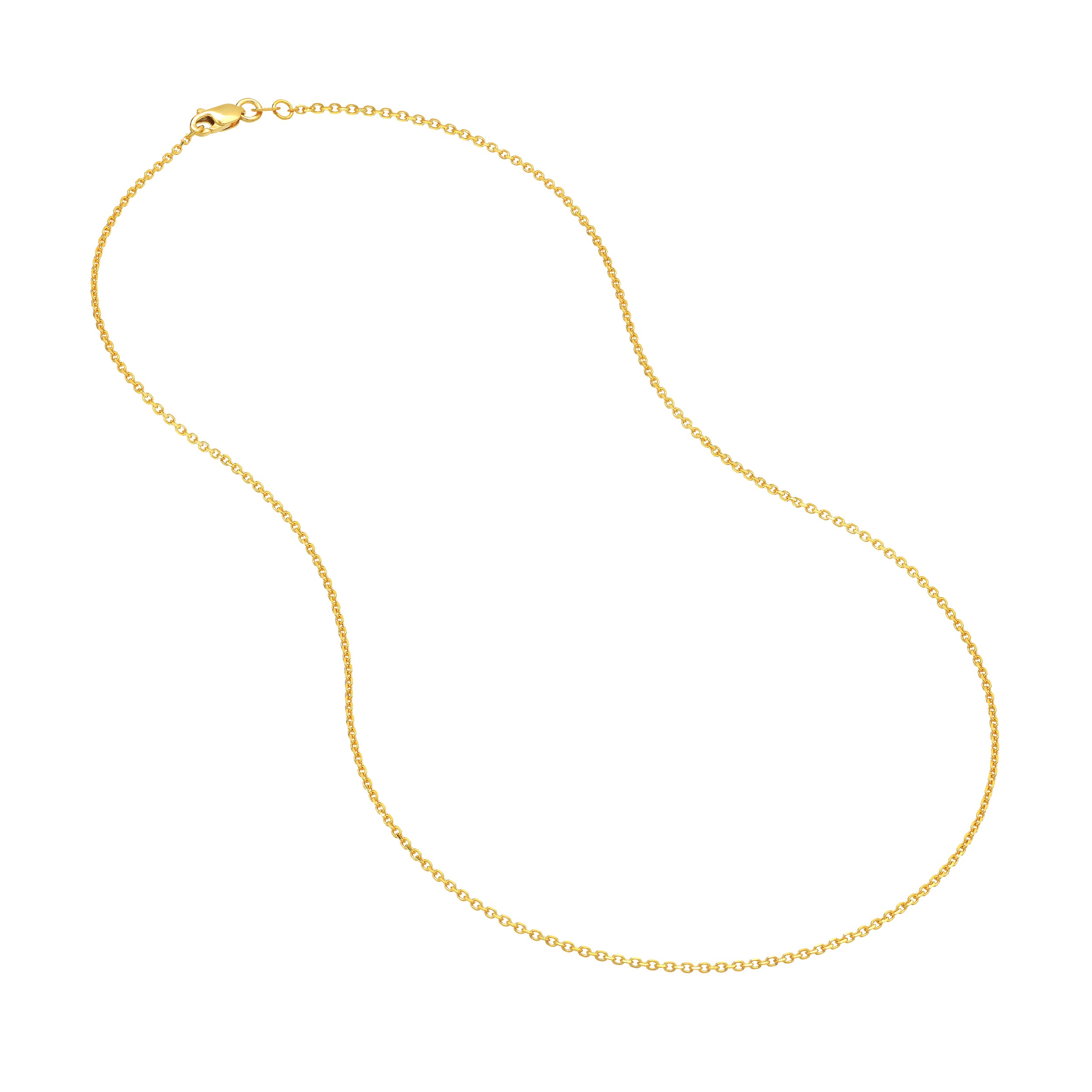 1.25mm D/C Cable Chain with Lobster Lock